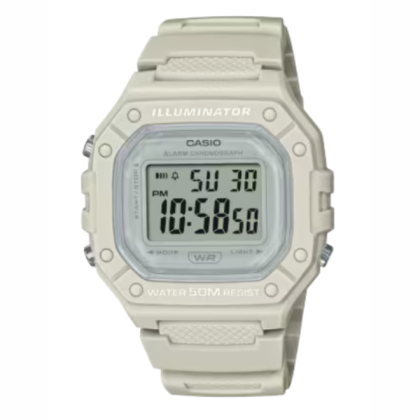 CASIO GENERAL W-218HC-8AVDF White Strap Digital Watch